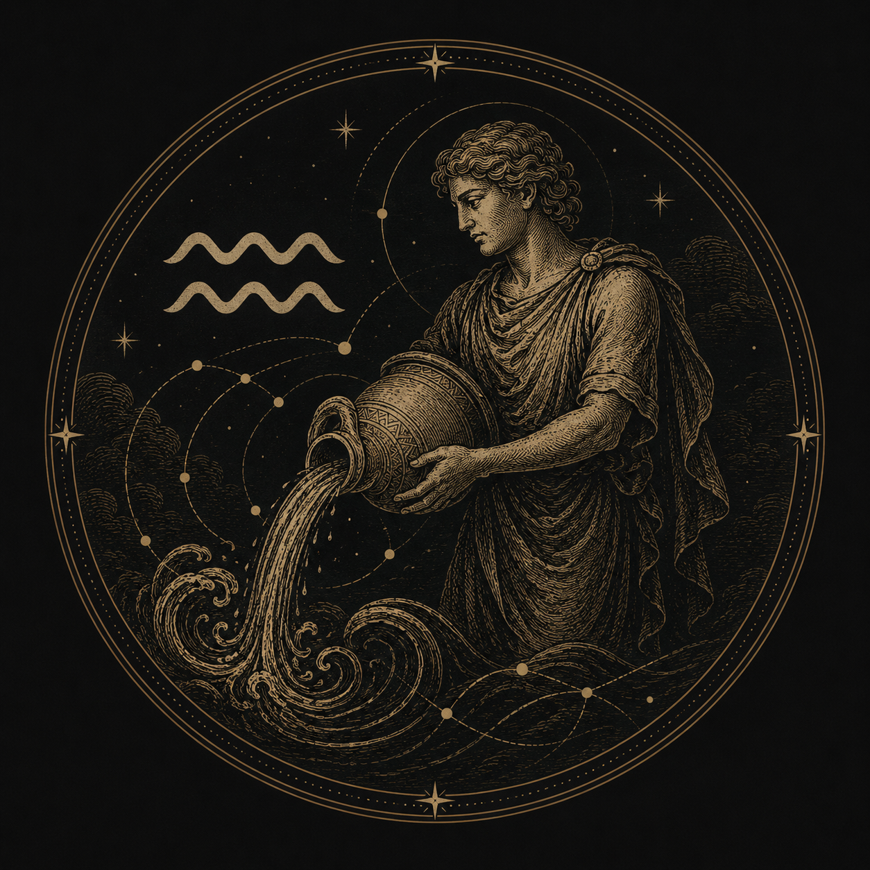 Aquarius top artwork